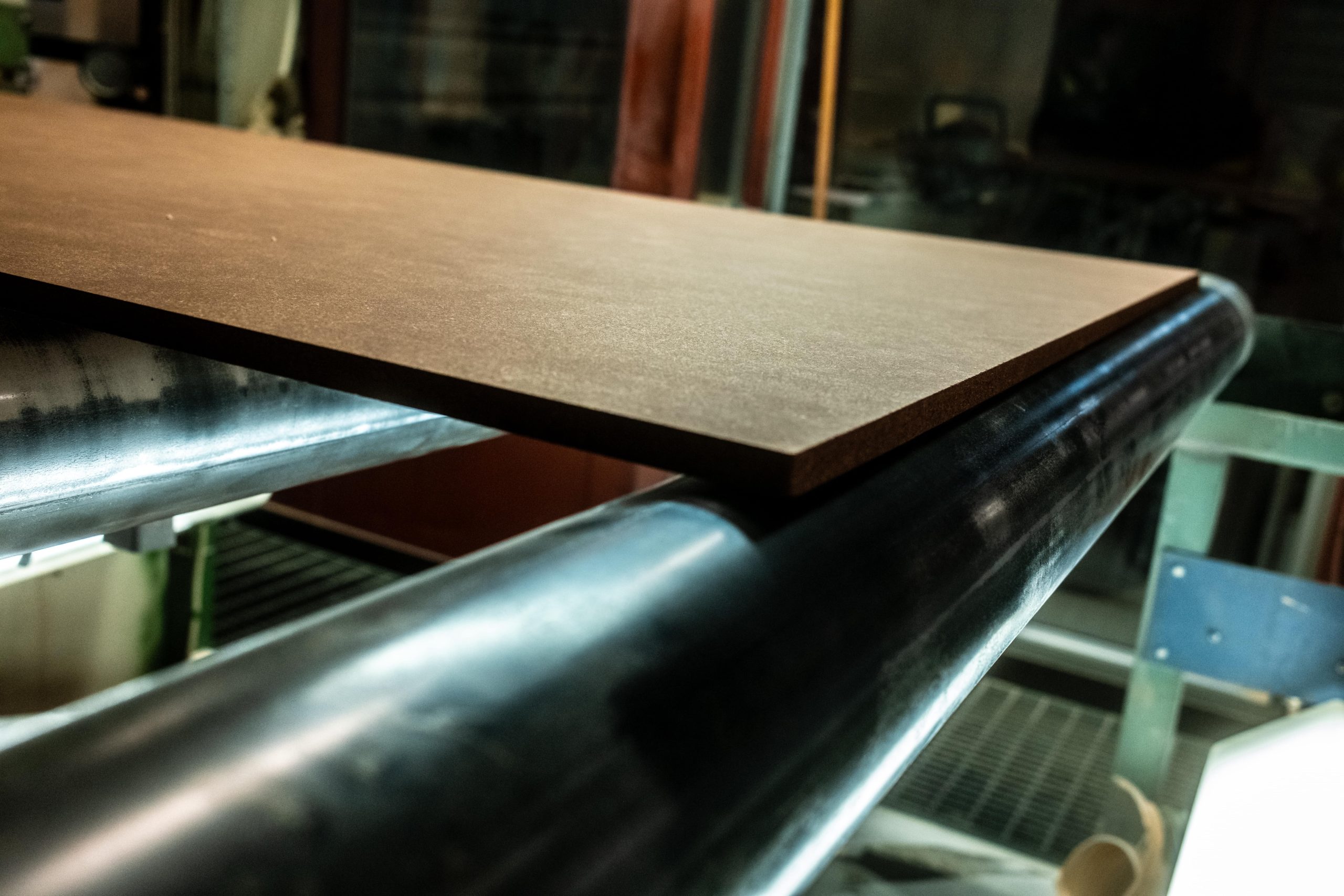 Cocoboard panel on the production line