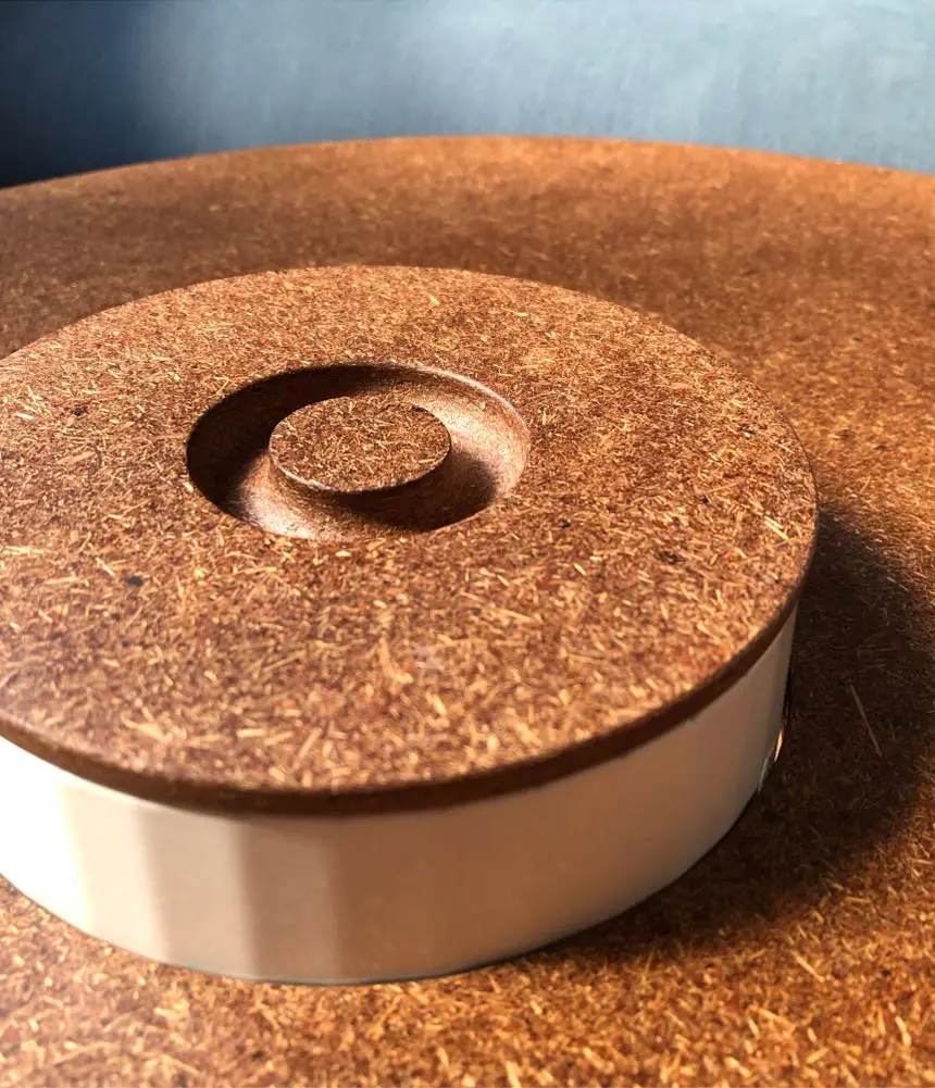 CNC-milled Cocoboard piece